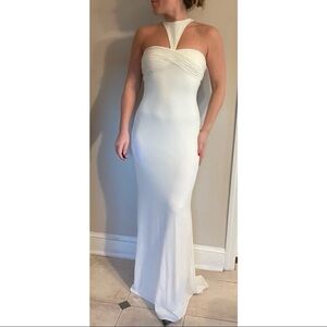 Jovani Evening Gown White
